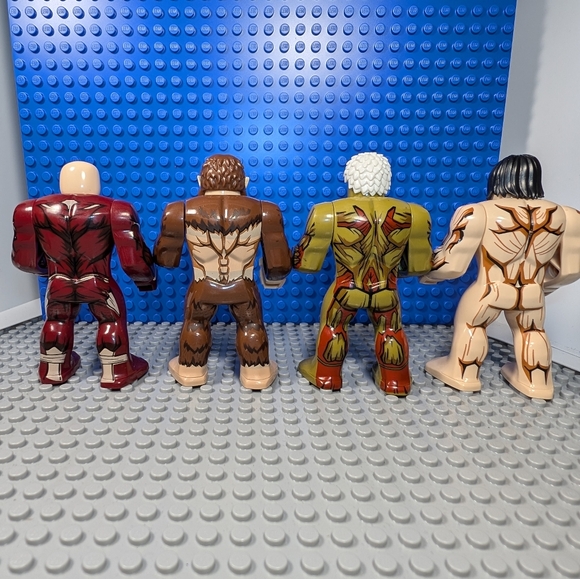 8 Minifigures- Attack on Titan Anime Building Block Toy Action Figure Big Fig - Picture 9 of 14